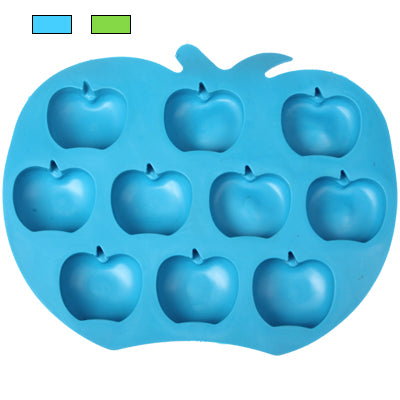 Creative Apple Shape 10-Grid Ice Cube Tray (Random Color Delivery)