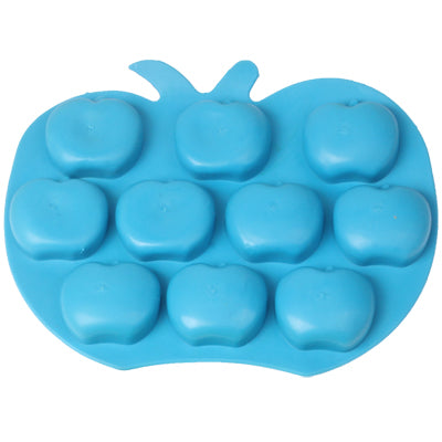 Creative Apple Shape 10-Grid Ice Cube Tray (Random Color Delivery)