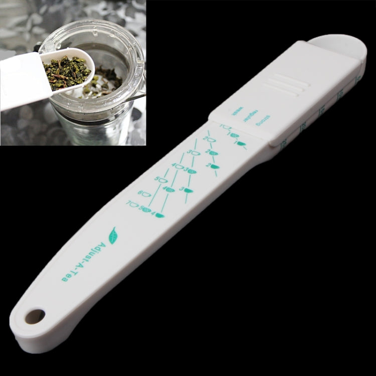Kitchen Item Adjustable Measure Tea Spoon(White)