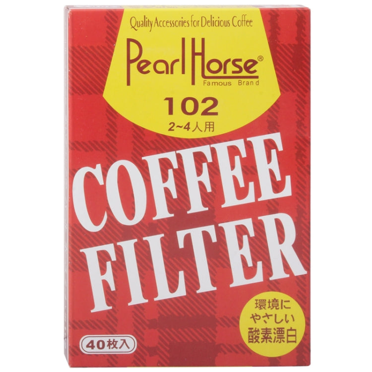 40 PCS Coffee Machine Filter Paper(White)