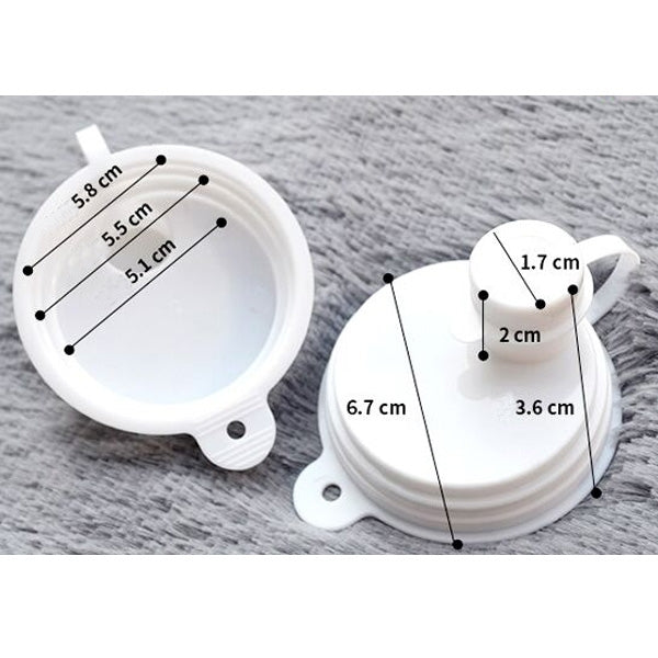 2 PCS Practical Coke Can Lid with Spout(White)