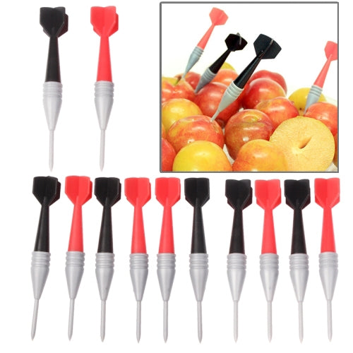12 x Reusable Darts Design Fruit Fork