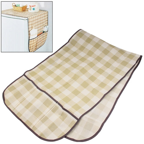 Grid Style Multi Purpose Refrigerator Dust Cover Storage Bag, Size: 142 x 46cm(Green)
