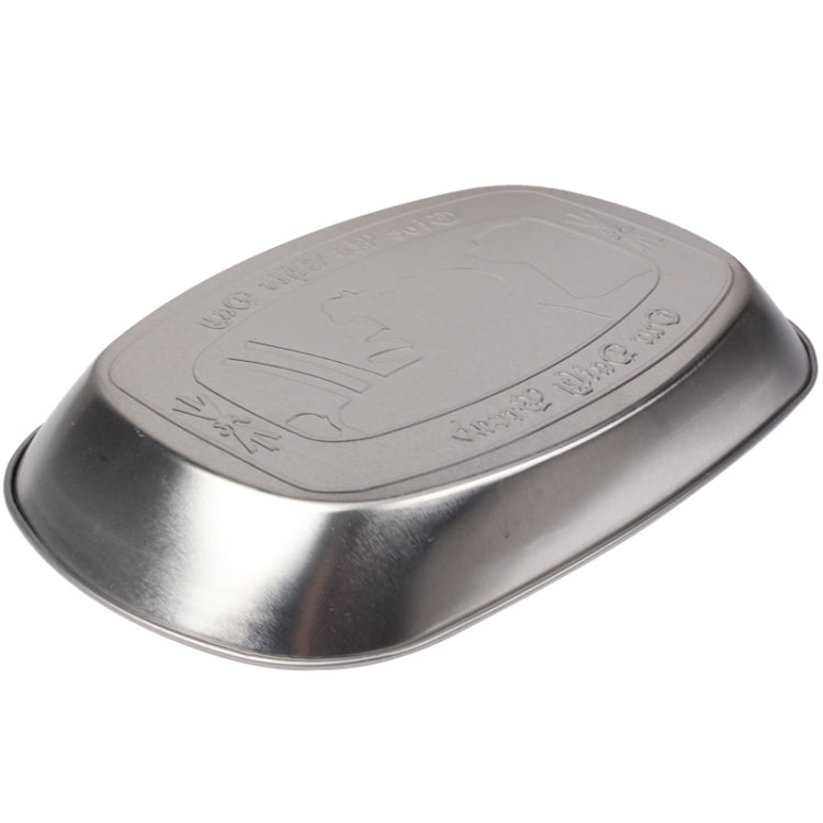 Stainless Steel Multi-purpose Tray Fruit Bowl Dessert Plate (Random Delivery)