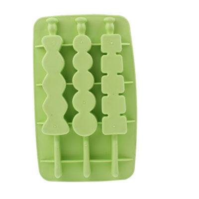 Silicone Ice Cube Tray with Stirrer (Random Color Delivery)