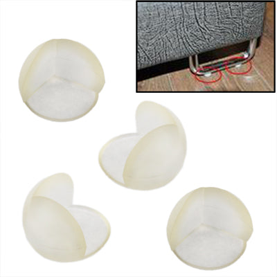 Skid-moisture-proof Plastic Dining Table / Sofa Soft Foot Pad , Pack of 4