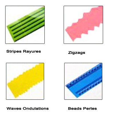 Fondant Ribbon Cutter Embosser Roller Sugar Craft Set