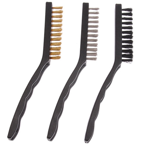 Stove Brushes Iron Brush + Stainless Steel + Brush Nylon Brush