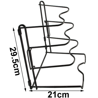 Iron Multi-purpose Kitchen Stand(Black)