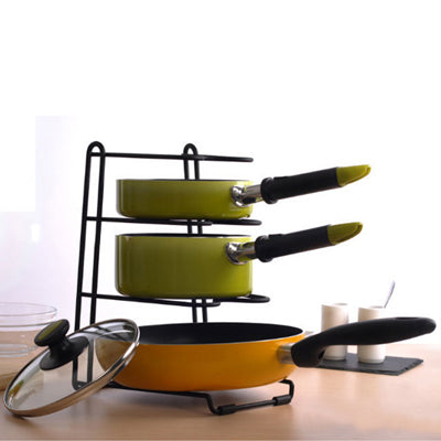 Iron Multi-purpose Kitchen Stand(Black)