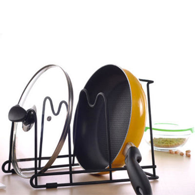 Iron Multi-purpose Kitchen Stand(Black)