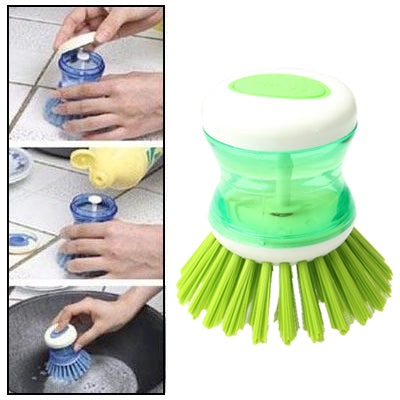 Kitchen Cleaning Tool Pot Brush (Green)