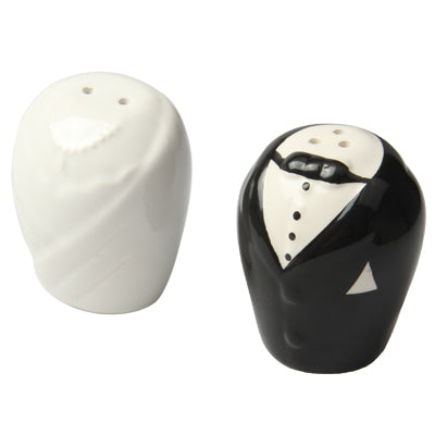 Ceramic Bridegroom and Bride Caster Creative Europe Amorous Feelings Condiment Bottles