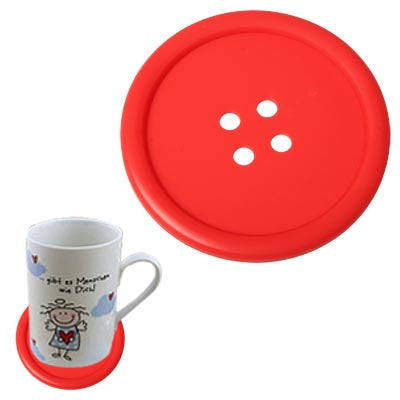 Personality Anti-skid Buttons Coasters