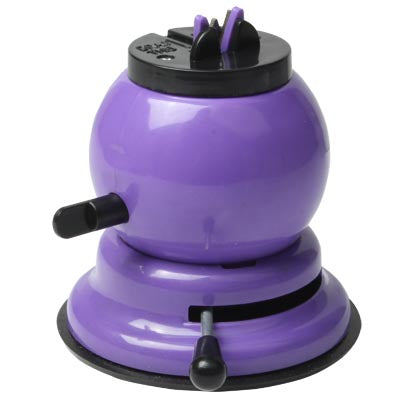 Mini Gourd Shaped Adjustable Knife Grinder, Size:8.5x10x8cm(Purple)
