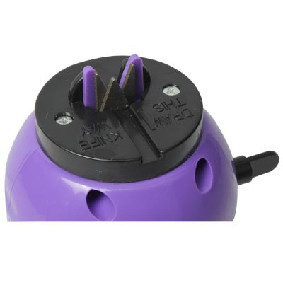 Mini Gourd Shaped Adjustable Knife Grinder, Size:8.5x10x8cm(Purple)