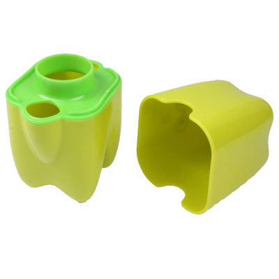 Cute Fashion Tooth Guards Wash Set/Toothbrush Holder+Gargle Cup/Tooth Article Seat/Bathroom Suite(Green)