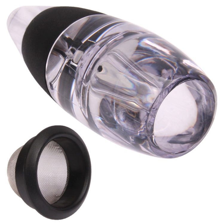 Magic Decanter Essential Aerator Sediment Filter with LED Induction for Red Wine(Transparent)