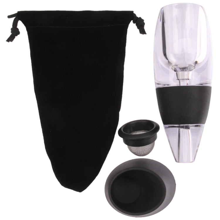 Magic Decanter Essential Aerator Sediment Filter with LED Induction for Red Wine(Transparent)