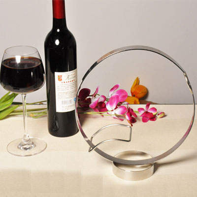 Stainless Steel Red Wine Rack,Size:27x25x9cm