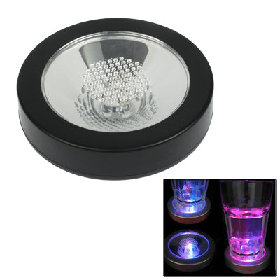 Touch Activated Romantic with Colorful 3-LED Bulbs Flashing Illuminant Drinking Cup Bottle Mat