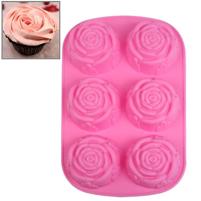 Rose Style Silica Gel Fondant Cake Mold