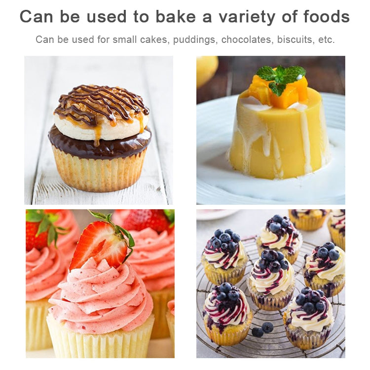 12 PCS Soft Silicone Round Cake Cup Muffin Cases Chocolate Cupcake Liner Baking Cup