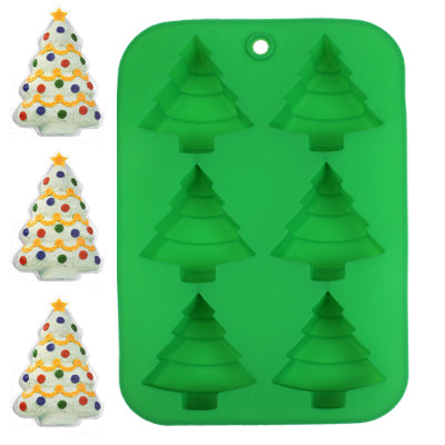 Christmas Tree Style Silica Gel Fondant Cake Mold
