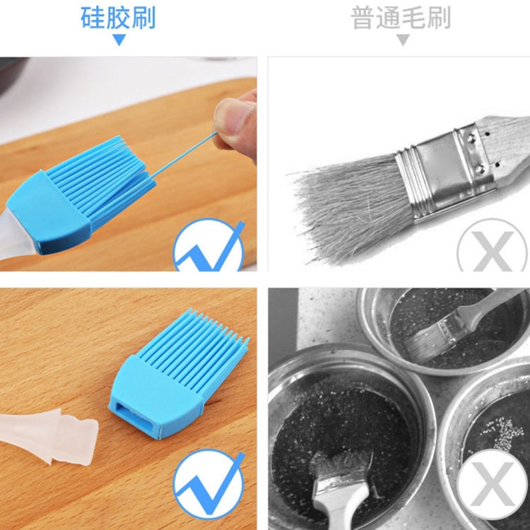 10 PCS Cake Baking Tool Silicone Brush Butter Spreader (Random Color Delivery)