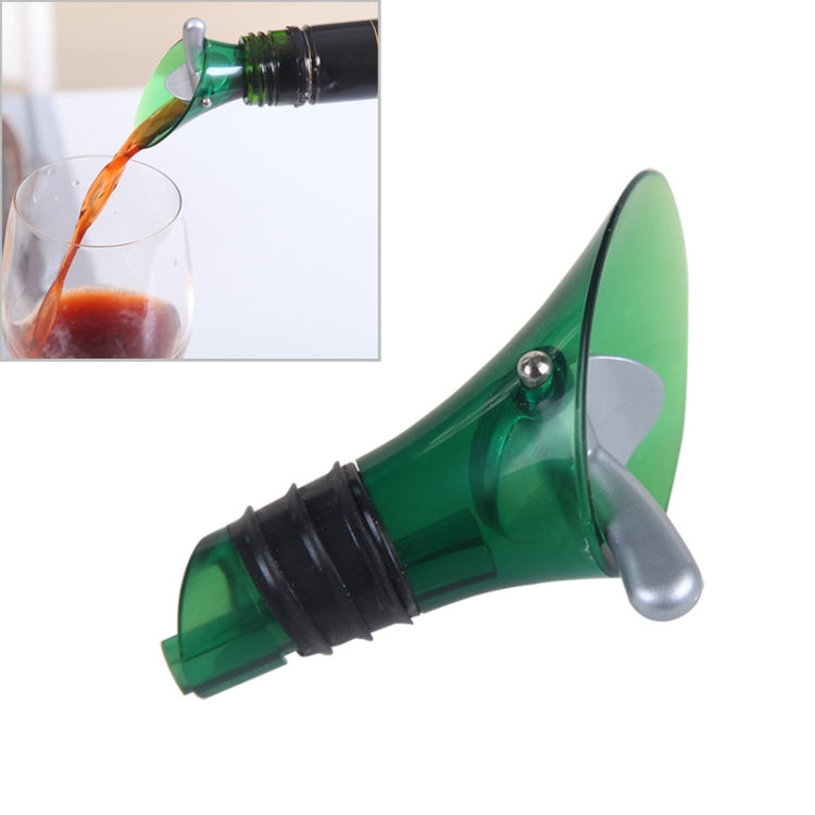 Wine Aerator Pourer Duckbill Stopper Champagne Cork Stopper Bar Tool(Green)