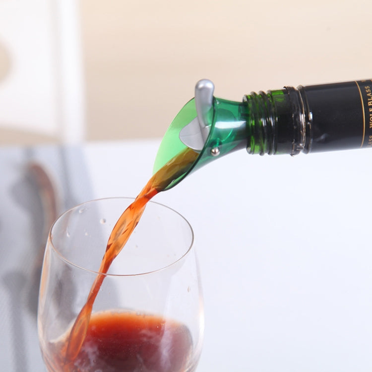 Wine Aerator Pourer Duckbill Stopper Champagne Cork Stopper Bar Tool(Green)