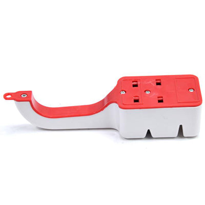 Two V-shaped Grooves Design Steel Blades Family Kitchen Knife Grinder(White)