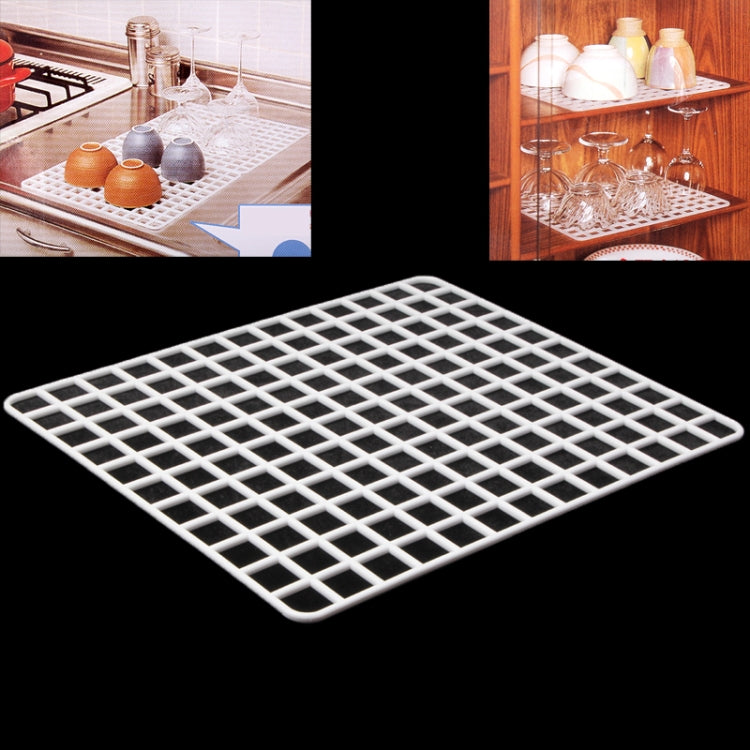 Grid Style Speed Draining Board Kitchen Accessory(White)