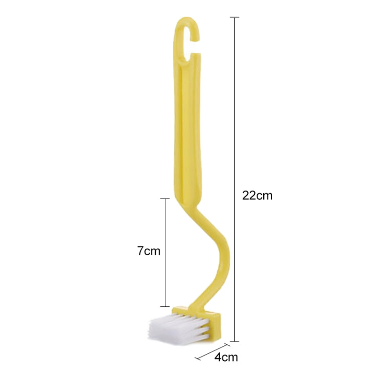 S-shaped Toilet Brush Curved Handle Cleaning Brush Sanitary Cleaning Brush (Random Color Delivery)