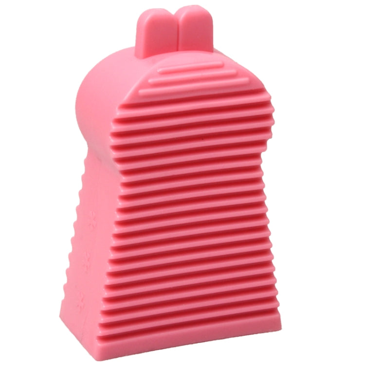 Plastic Mini Rabbit Style Corner Washboard Laundry Tool (Random Color Delivery)
