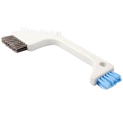 Three-room Bathroom Tile Brush Crevice Brush Floor Brush in Addition to the Dirt Kitchen Cleaning Brush(White)