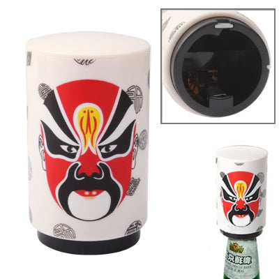 Peking Opera Facial Masks Style Automatic Bottle Opener for Twist-off Regular Caps