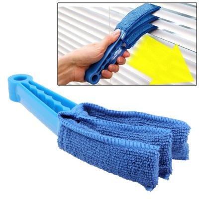Detachable Washable Brush Shutter Air Conditioner Duster Cleaning Clip Cleaner(Blue)