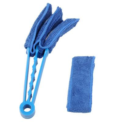 Detachable Washable Brush Shutter Air Conditioner Duster Cleaning Clip Cleaner(Blue)