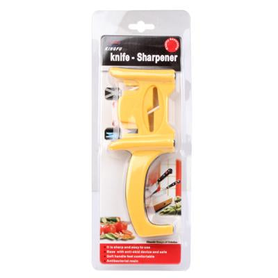 2 in 1 Multifunction 3 Grooves Design Steel Blades Family Kitchen Knife Sharpener & Scissors Sharpen