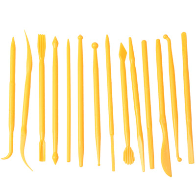 Cake Modelling Tool Set (14pcs in one packaging, the price is for 14pcs)(Yellow)