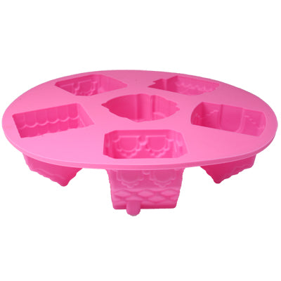 Cute House Style Silica Gel Fondant Cake Mold (Random Color Delivery)