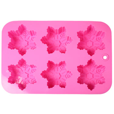 Snowflake Style Silica Gel Fondant Cake Mold