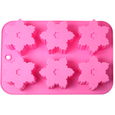 Snowflake Style Silica Gel Fondant Cake Mold