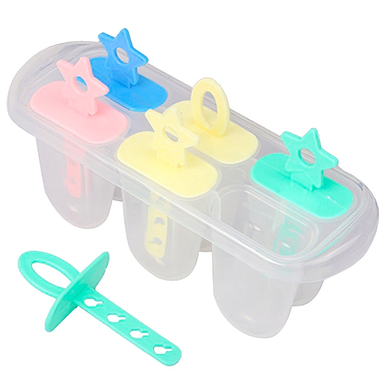 Cute Popsicle Ice Lolly Ice Cream Bar Mold Maker with Six Sticks