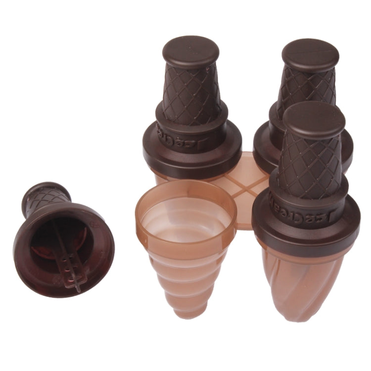 4 in 1 Ice Cream Pop Molds(Brown)