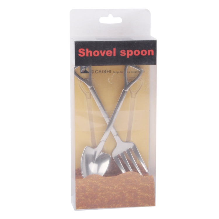 Creative Shovel Shaped Spoon + Fork