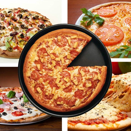 9 inch Round Non-stick Pizza Pan Baking Cooking Oven Tray, Size: 24.5(D) x 1.6cm(H)