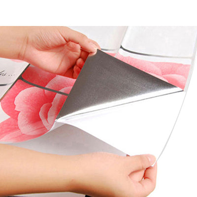 Sunflower Style Aluminum Foil Kitchen Sheet Sticker / Kitchen Oil Pollution Prevention Wall Sticker, Size: 75 x 45cm