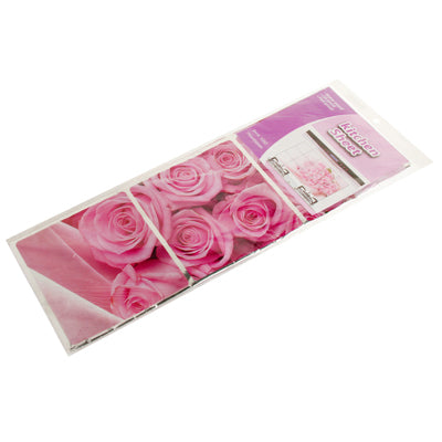 Rose Style Aluminum Foil Kitchen Sheet Sticker / Kitchen Oil Pollution Prevention Wall Sticker, Size: 75 x 45cm